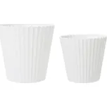 Wikholmform Dekorativní obaly / květináče YODIT V.15/12cm SET/2ks bílé