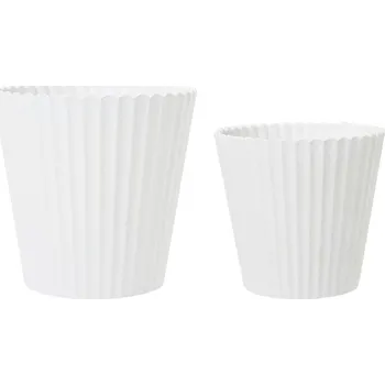 Velikonoční dekorace Wikholmform Dekorativní obaly / květináče YODIT V.15/12cm SET/2ks bílé