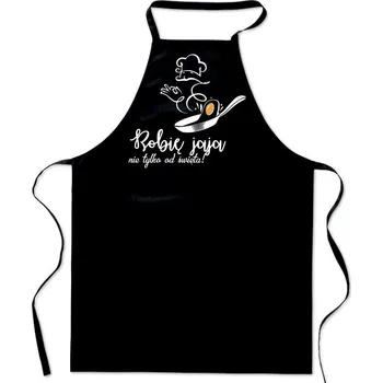 Kuchyňská zástěra KUCHYŇSKÁ ZÁSTĚRA S potiskem VÝROBÍM VEJCE Velikonoce vánoční dárek FA_712