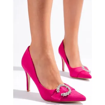Dámské lodičky Růžové lodičky na vysokém podpatku GD-