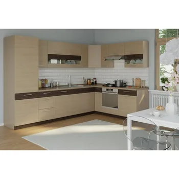 Kuchyňská linka A JE TO RUTHIN 315x210 cm Rijeka světlá