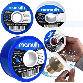 Izolační páska SILNÁ TEFLONOVÁ PÁSKA TĚSNICÍ PTFE TEFLON NA ZÁVITY 19mmx0,2mmx15m