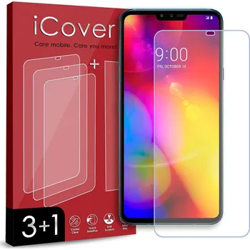 Pouzdro na mobilní telefon 3+1 HYBRIDNÍ SKLO RYCHLÁ FOLIE NA TELEFON DISPLEJ PRO LG V40 THINQ