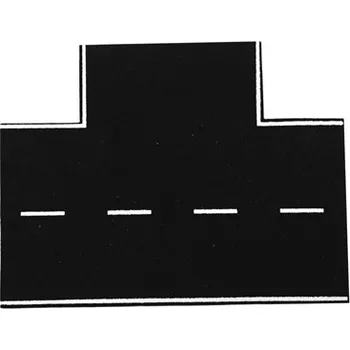 Modelová železnice asfaltová odbočka s drážkou pro magnetický pásek Vollmer 48291