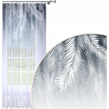 Obraz HOTOVÁ ZÁCLONA 140x250 VOÁL BAREVNÝ VZOR NA ŽABKY 193