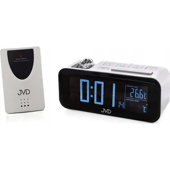 Budík Budík JVD černý, 16,3 cm