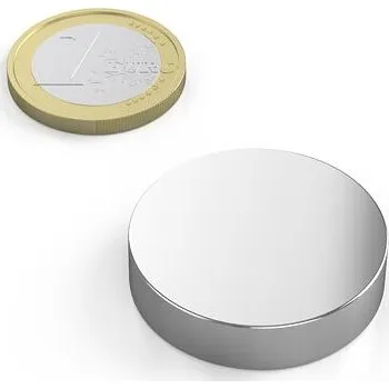 Dekorativní magnet Neodymový magnet kotouč Ø&nbsp;30&nbsp;mm, v.&nbsp;7&nbsp;mm, síla 13,6&nbsp;kg