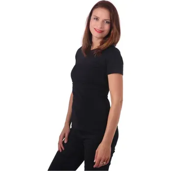 Kojicí tričko Lena, krátký rukáv, černé M/L