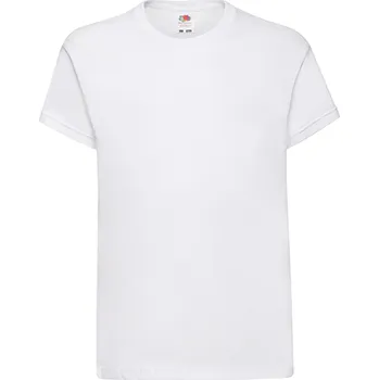 Chlapecké tričko Fruit of the Loom Dětské tričko Fruit of the Loom Original Bílá 116 (5-6)