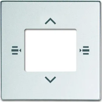 Stavebniny Kryt pro prvek ovládací 6násobný ABB Future linear, Busch-axcent 2CKA006115A0485 hliníková stříbrná