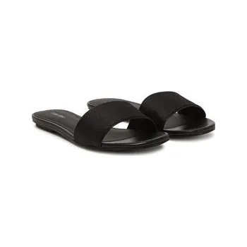 Pánské pantofle Calvin Klein Nazouváky Flat Slide Jacq HW0HW02389 Černá 37
