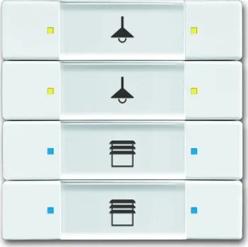 vypínač Prvek ovládací 4-/8násobný ABB Future linear, Solo, Solo carat, Busch-axcent 2CKA006117A0235 studio bílá