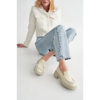 Dámské mokasíny Estro Mokasíny ER00113577 Béžová 37