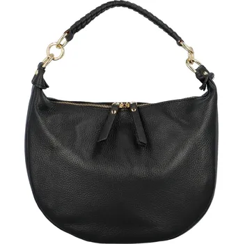 Kabelka Dámská kožená kabelka na rameno černá - Delami Wera Nea černá