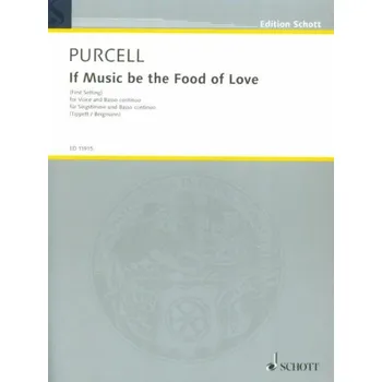 Henry Purcell: If Music Be The Food Of Love (noty na klavír, zpěv)