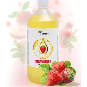 Masážní přípravek VERANA Jahoda rostlinný masážní olej 1000ml