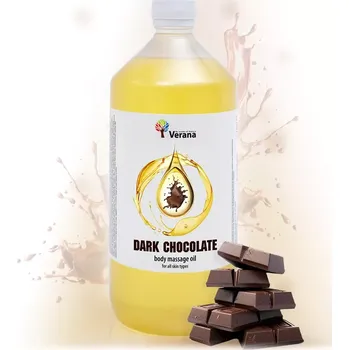 Masážní přípravek VERANA Tmavá čokoláda rostlinný masážní olej 1000ml