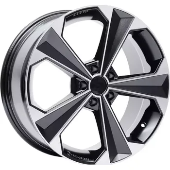 Alu kolo Alu kola OXIGIN OX22, 19x8.5 5x108 ET38, černá matná + leštění