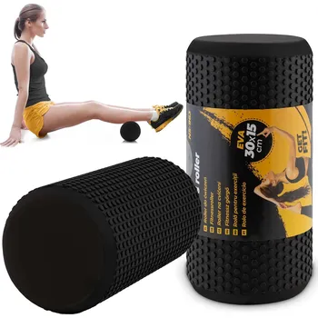 Pěnový válec Masážní válec s výstupky Neo-sport 30 cm x 15 cm černý, modrý