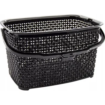 Košík na kolíčky 22x15x13cm PEARL černá