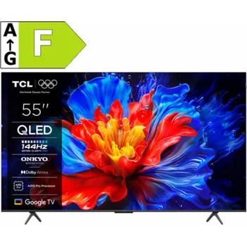 Televizor TCL 55P8K SMART TV 55" QLED/4K UHD/Direct LED/144Hz/4xHDMI/USB/LAN/GoogleTV POŠKOZENÁ KRABICE