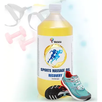 Masážní přípravek VERANA Regenerace rostlinný masážní olej 1000ml