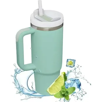 Termoska Nerezový termo hrnek s brčkem 1200ml | termoska na kávu - 01