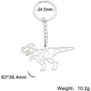 Přívěsek Origami přívěsek zvíře | ocelový doplněk - 28 dinosaurus