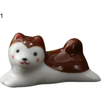 Keramický kočičí držák na hůlky | Stojánek na hůlky, Podložka pod příbory - 1-BN