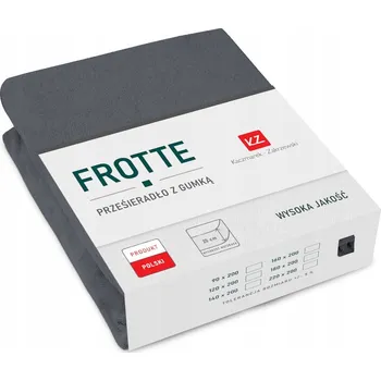 Prostěradlo Froté prostěradlo s gumou 180x200 grafitové - SILNÉ / HRUBÉ