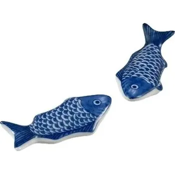 Keramický držák na příbory ve tvaru ryby | keramická dekorace, držák hůlek - 2ks