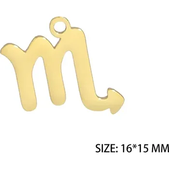 Přívěsek Ocelový přívěsek znamení zvěrokruhu | šperk - Scorpio Gold