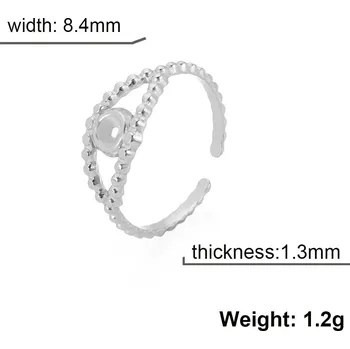 Prsten Dámský otevřený prsten | šperky - Styl 8 ocelová barva