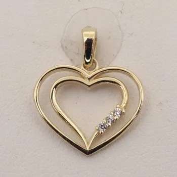 Přívěsek Zlatý přívěsek srdce