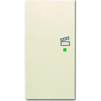 vypínač a zásuvka Kryt 2násobný levý, symbol "scény" ABB Future linear, Solo, Solo carat 2CKA006220A0524 slonová kost