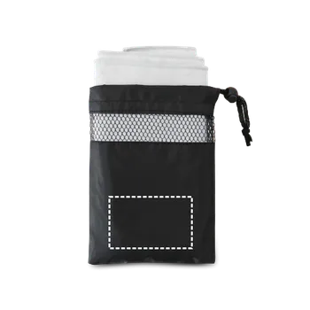 Ručník TRAVIS. Sportovní ručník z mikrovlákna s 190T pouzdrem (210 g/m²) 1 Střed, 80 x 50 Transfer, 1 barva