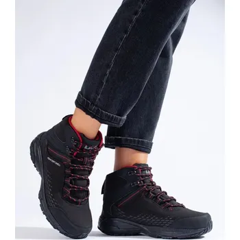 Vybavení pro jezdce Vysoké trekingové boty černá/červená