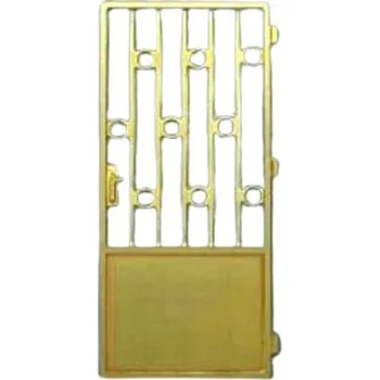 Modelová železnice branka 90 x 200 cm s kulatými ozdobami - lept BDDP 23320