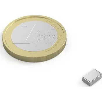 Dekorativní magnet Neodymový magnet kvádr 6 × 4 × 2 mm, N52, síla 660 g