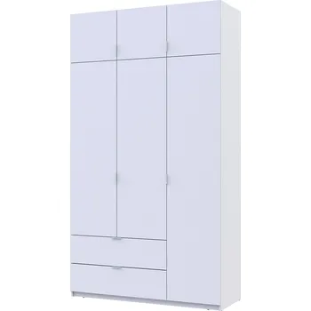 Šatní skříň Skříň čtyřdveřová Lukas 135 cm bílá