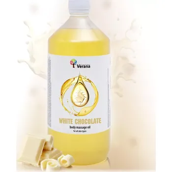 Masážní přípravek VERANA Bílá čokoláda rostlinný masážní olej 1000ml