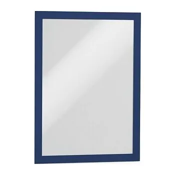 Nalepovací magnetická kapsa A4 na sklo, stěnu i dřevo – modrý rámeček