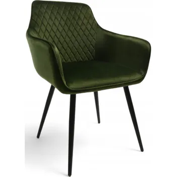Jídelní židle Židle Dankor Design sametová zelená 1 ks