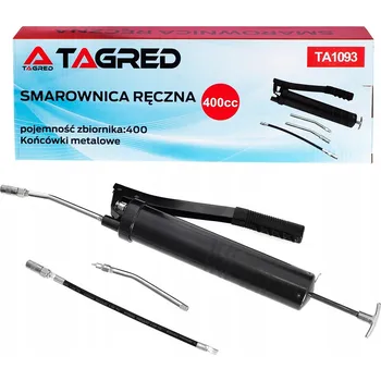 smarownica ręczna 400ml dwa przewody giętki 200mm, sztywny 150mm