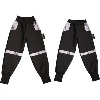 Chlapecké kalhoty Dětské Soft kalhoty Grey Blooms 98 - 104