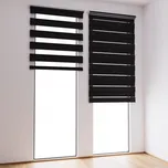 Roleta Den a Noc na panoramatické okno Černá