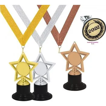 Medaile na zavěšení - MDC002 hvězda (MDC002_03)