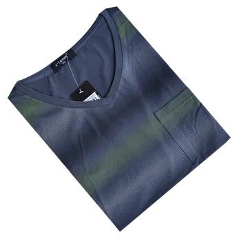 Pánská noční košile Pánská noční košile s krátkým rukávem Big C-lemon -AL8353V Barva: Tmavá šedá, Velikost: 5XL