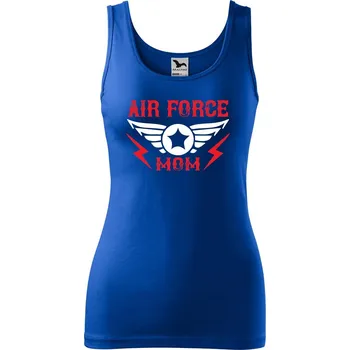 DOBRÝ TRIKO Dámské tílko s potiskem Air force mom Velikost: XL, Barva: Královsky modrá