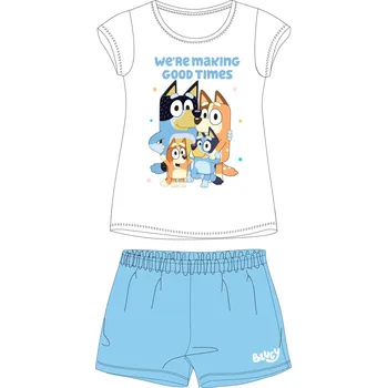 Bluey - licence Dívčí pyžamo - Bluey 5204036, bílá / světle modrá Barva: Bílá, Velikost: 110